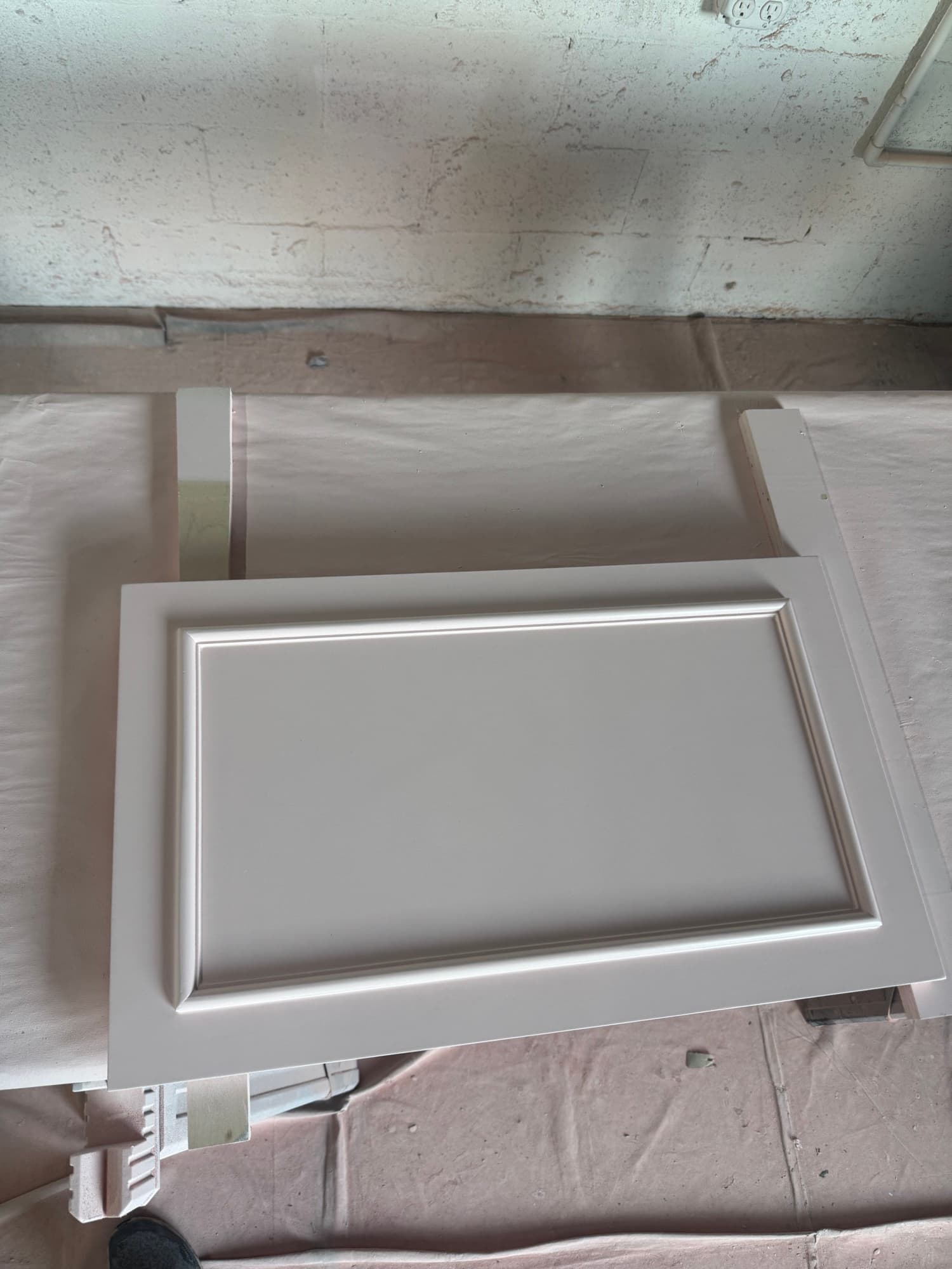 Cabinet door finish